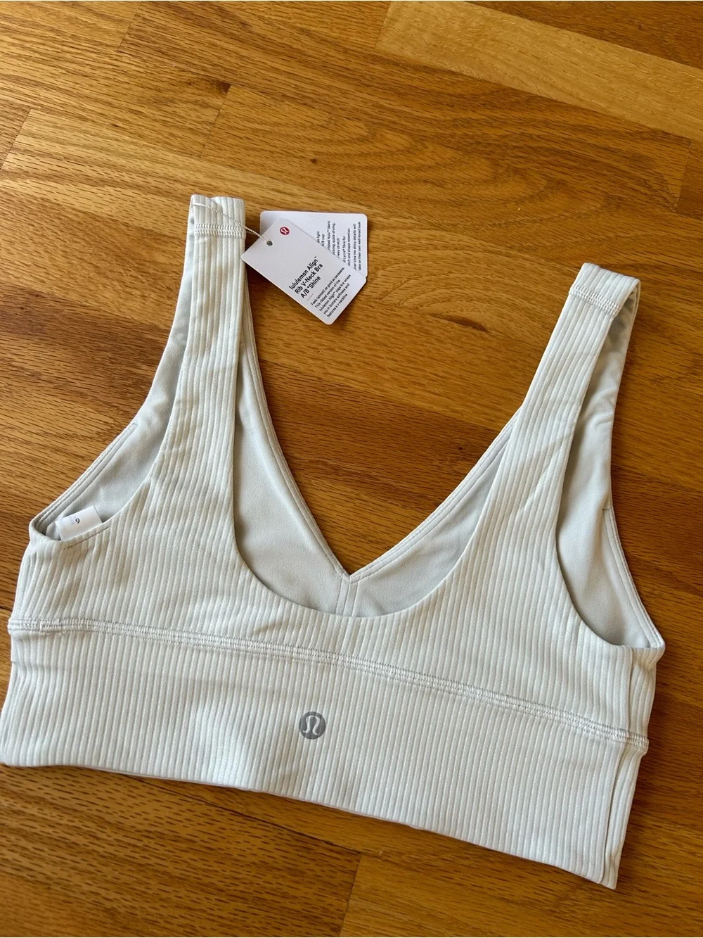 Lululemon Align Ribbed V-Neck Bra - Shine